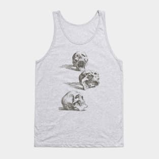 Salvator Rosa - Three Human Skulls Tank Top